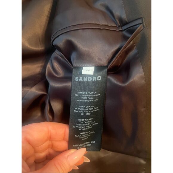 Sandro Paris Wool Suit Jacket for Men NEW NWT - Picture 10 of 11
